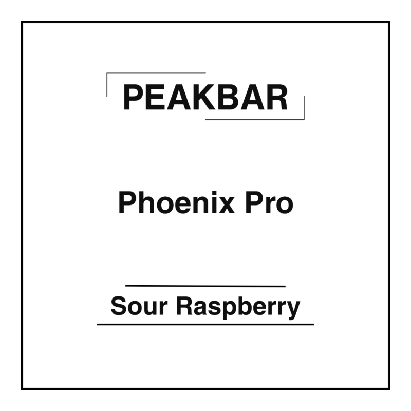 Peakbar Phoenix Pro Sour Raspberry