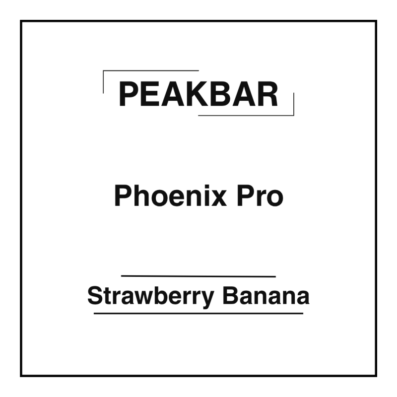 Peakbar Phoenix Pro Strawberry Banana