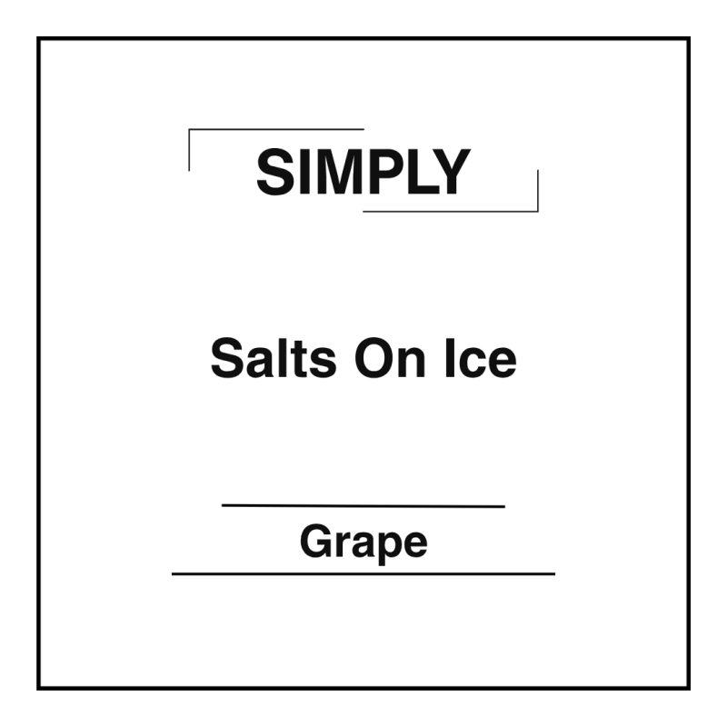 Simply Salts On Ice - Grape