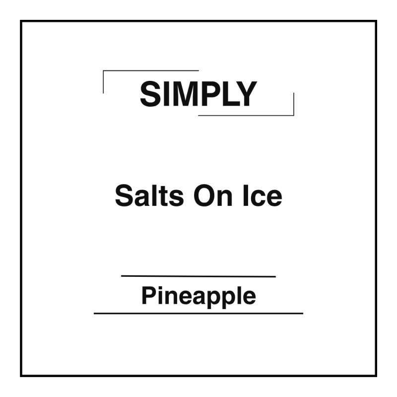 Simply Salts On Ice - Pineapple