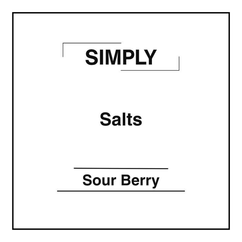 Simply Salts - Sour Berry