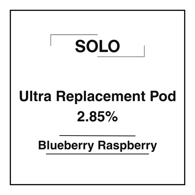 Solo Ultra Pod - Blueberry Raspberry 2.85%