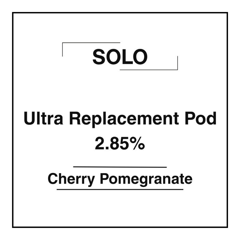 Solo Ultra Pod - Cherry Pomegranate 2.85%