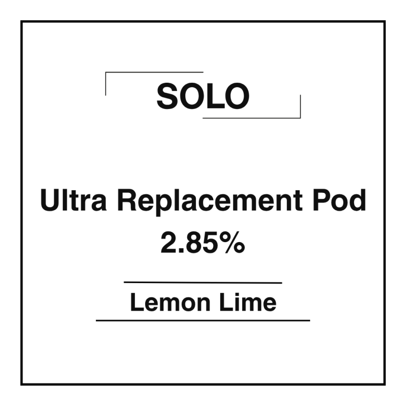 Solo Ultra Pod - Lemon Lime 2.85%