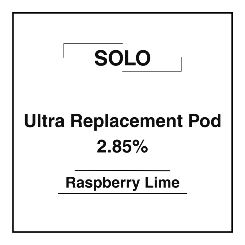 Solo Ultra Pod - Raspberry Lime 2.85%