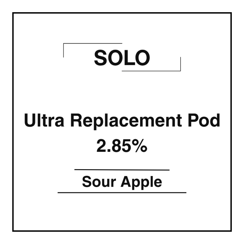 Solo Ultra Pod - Sour Apple 2.85%