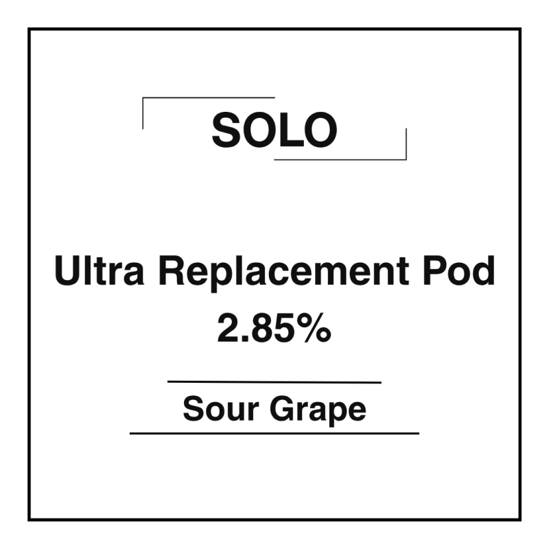 Solo Ultra Pod - Sour Grape 2.85%