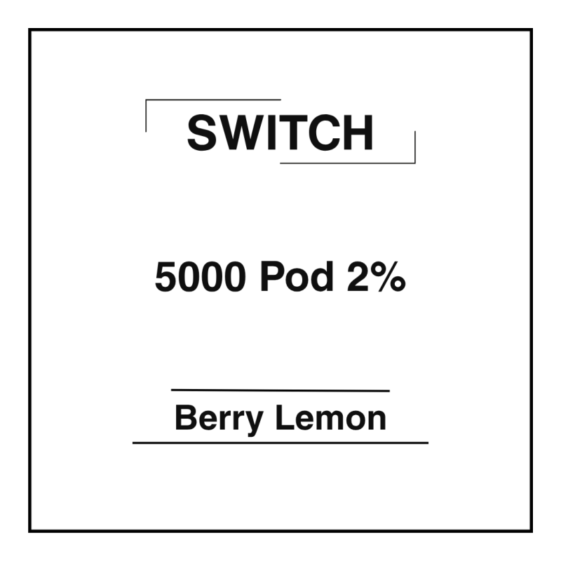 Switch 2% Pod 5000 Berry Lemon
