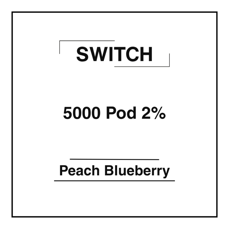 Switch 2% Pod 5000 Peach Blueberry