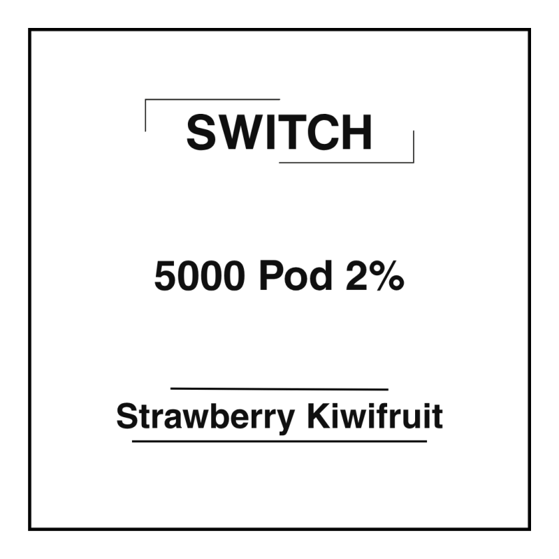 Switch 2% Pod 5000 Strawberry Kiwifruit