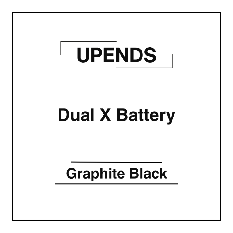 Upends Dual X Battery Graphite Black