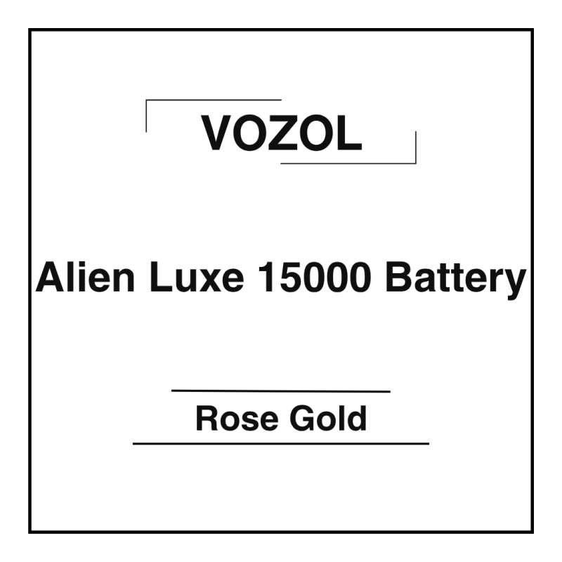 Vozol Alien Luxe 15000 Battery Rose Gold