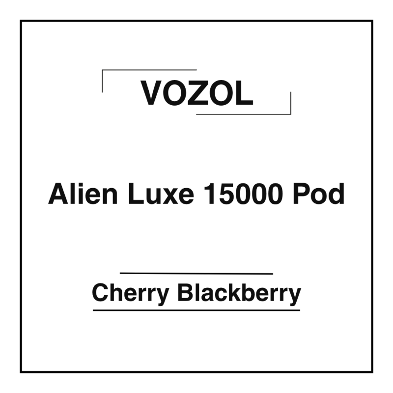 Vozol Alien Luxe 15000 Pod Cherry Blackberry