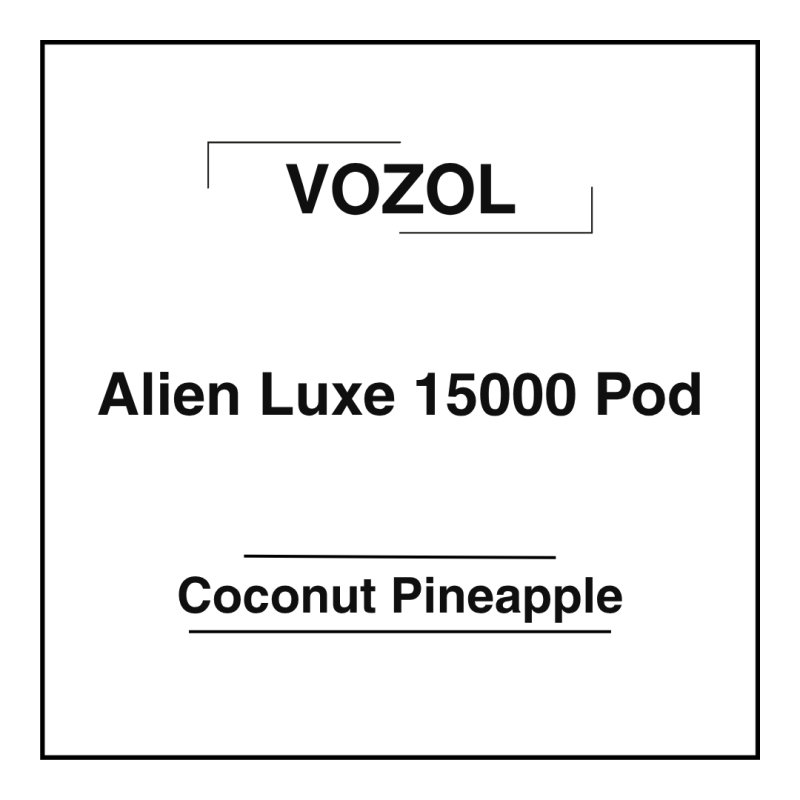 Vozol Alien Luxe 15000 Pod Coconut Pineapple