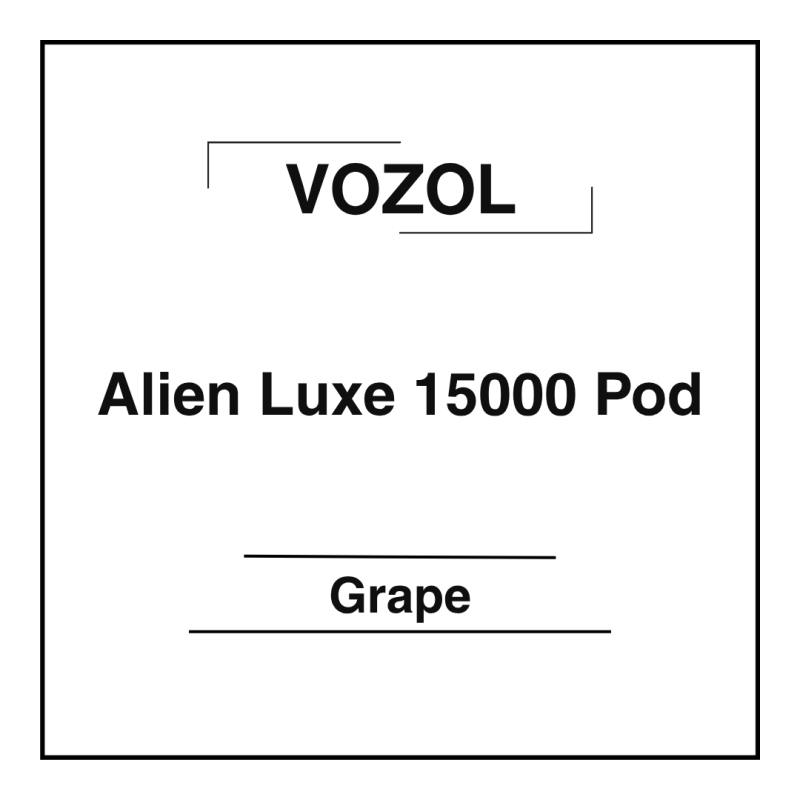 Vozol Alien Luxe 15000 Pod Grape