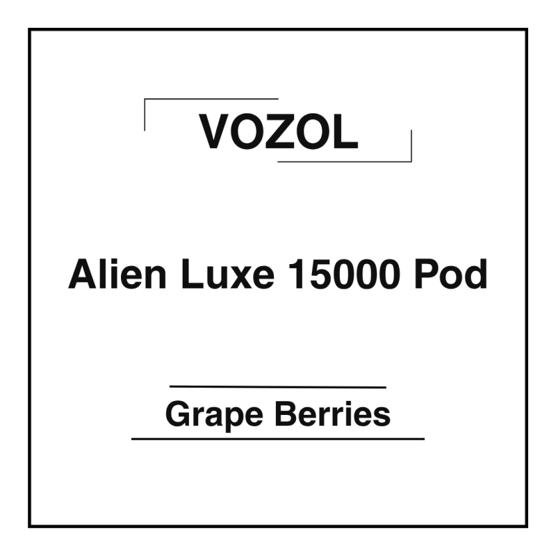 Vozol Alien Luxe 15000 Pod Grape Berries