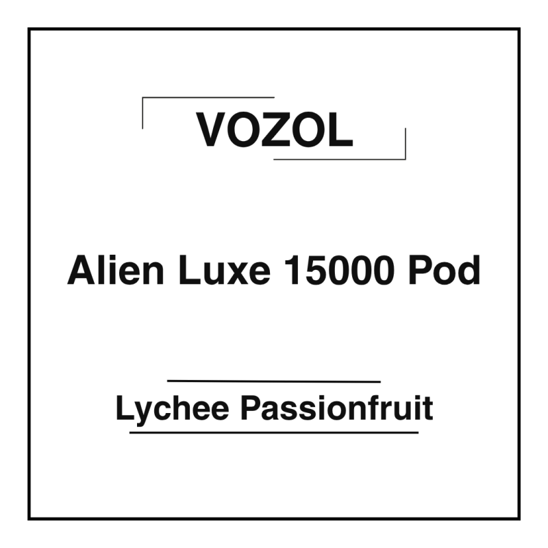 Vozol Alien Luxe 15000 Pod Lychee Passionfruit
