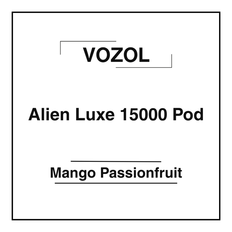 Vozol Alien Luxe 15000 Pod Mango Passionfruit