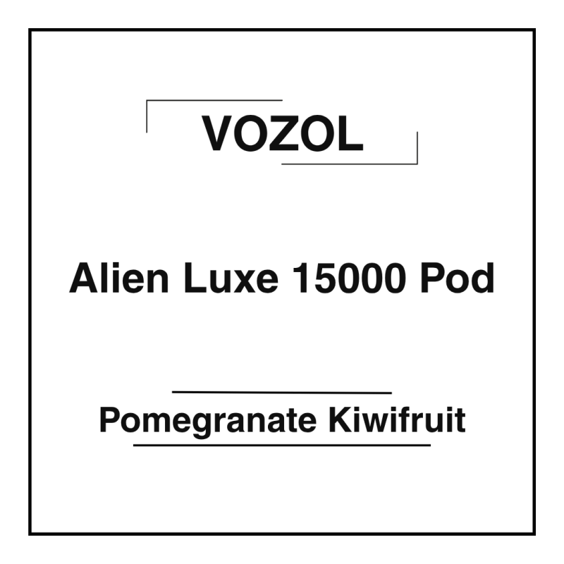 Vozol Alien Luxe 15000 Pod Pomegranate Kiwifruit
