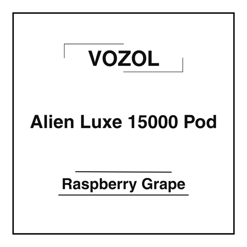 Vozol Alien Luxe 15000 Pod Raspberry Grape