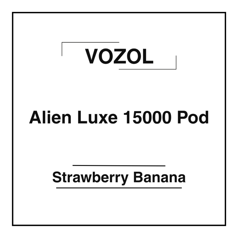 Vozol Alien Luxe 15000 Pod Strawberry Banana