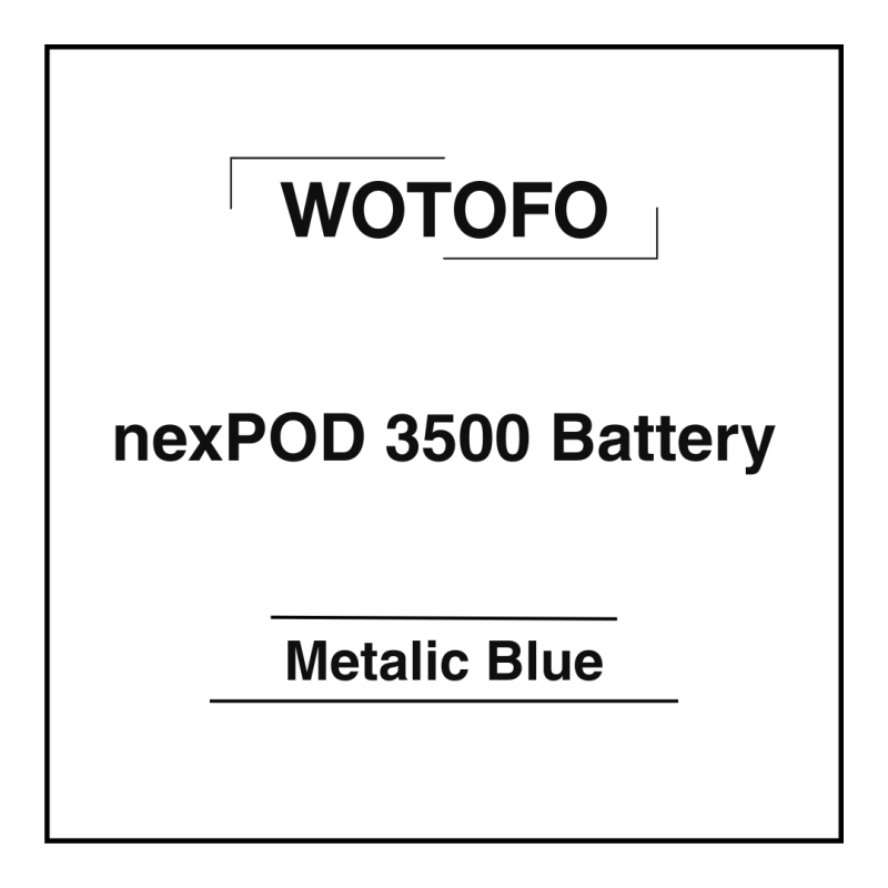 Wotofo nexPOD 3500 Battery Metalic Blue