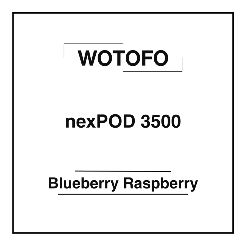 Wotofo nexPOD 3500 Blueberry Raspberry