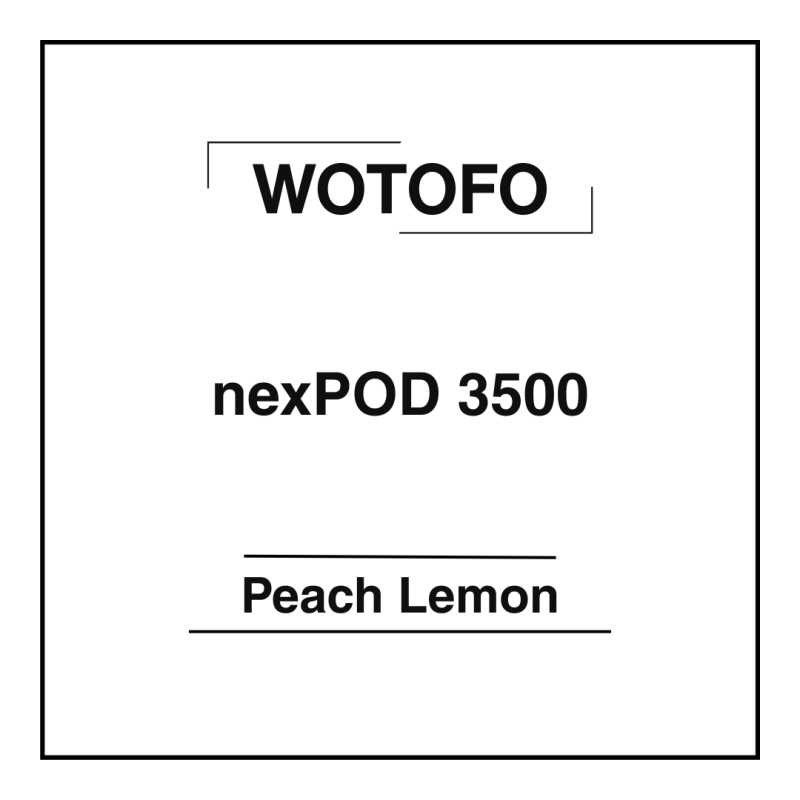 Wotofo nexPOD 3500 Peach Lemon
