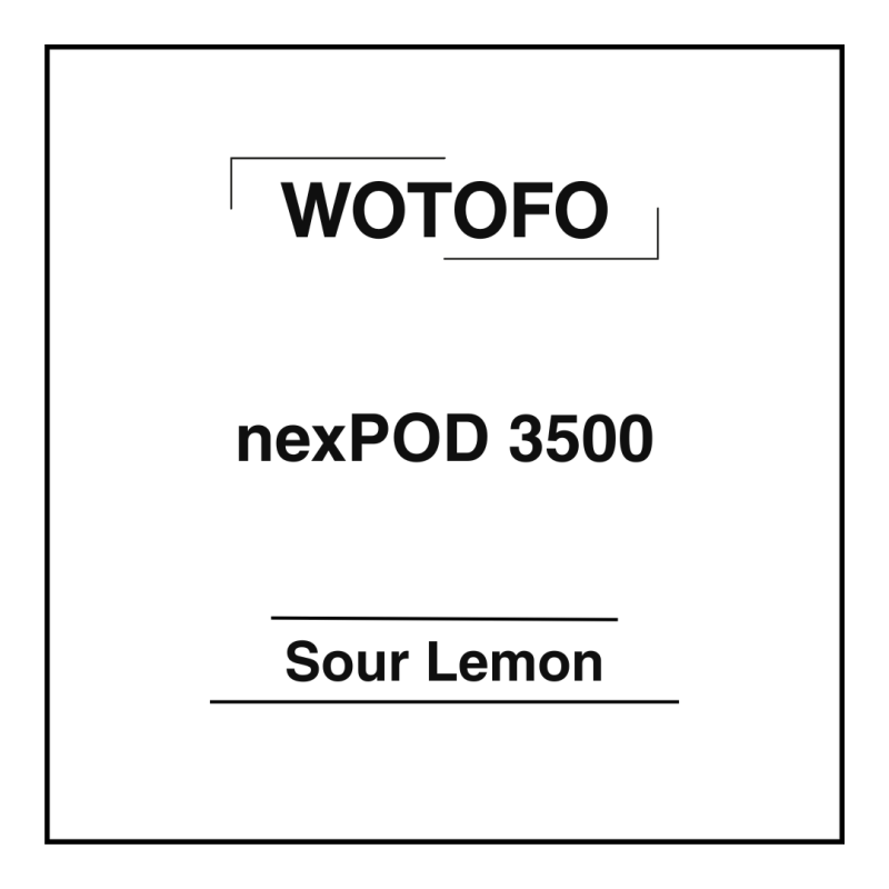 Wotofo nexPOD 3500 Sour Lemon