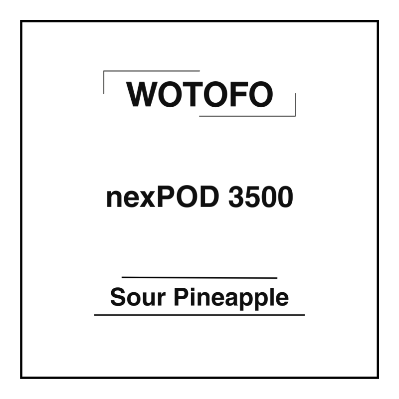 Wotofo nexPOD 3500 Sour Pineapple