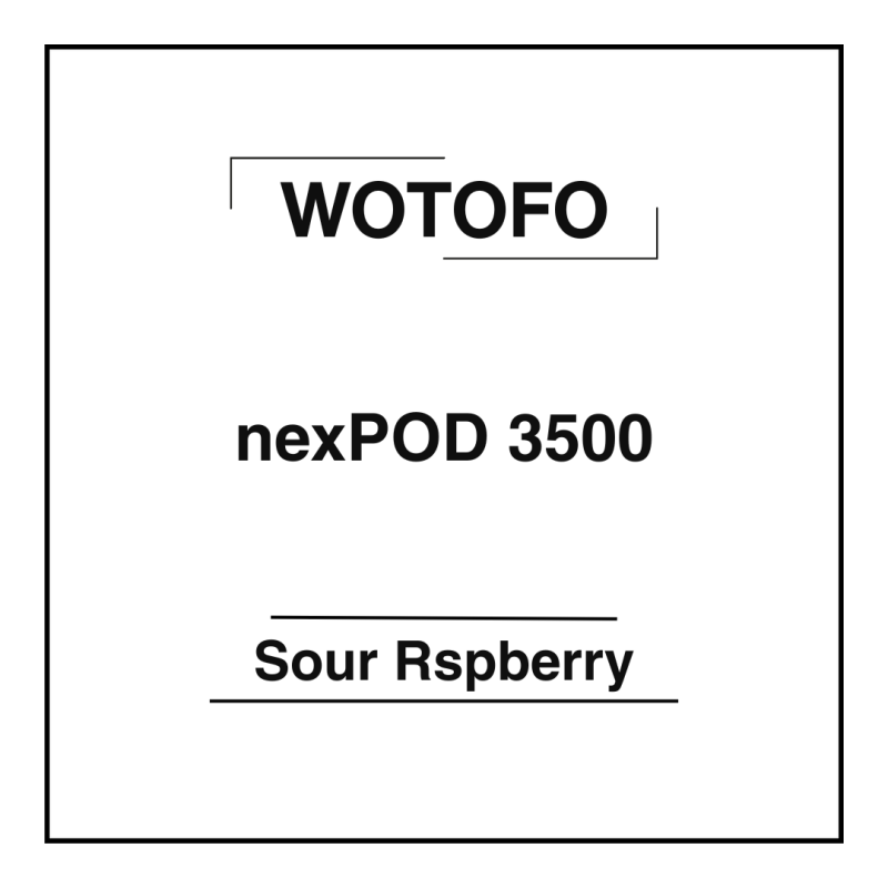 Wotofo nexPOD 3500 Sour Rspberry