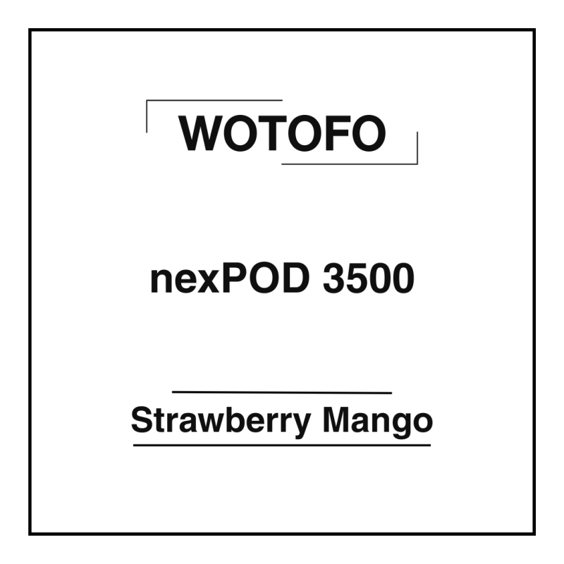 Wotofo nexPOD 3500 Strawberry Mango