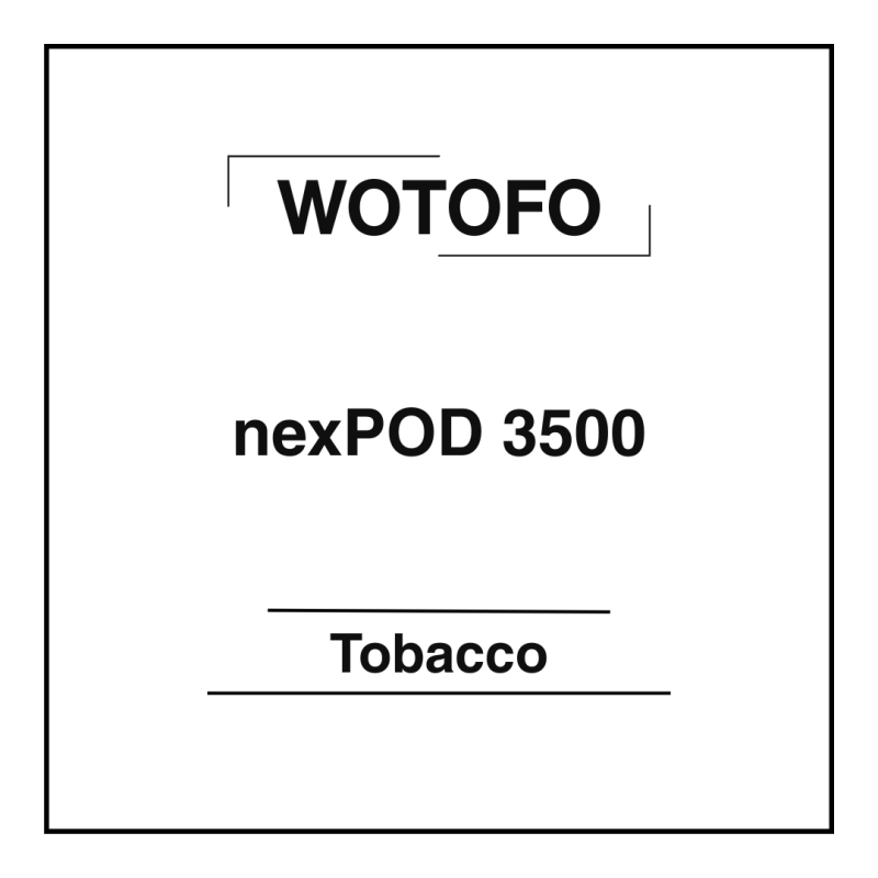 Wotofo nexPOD 3500 Tobacco