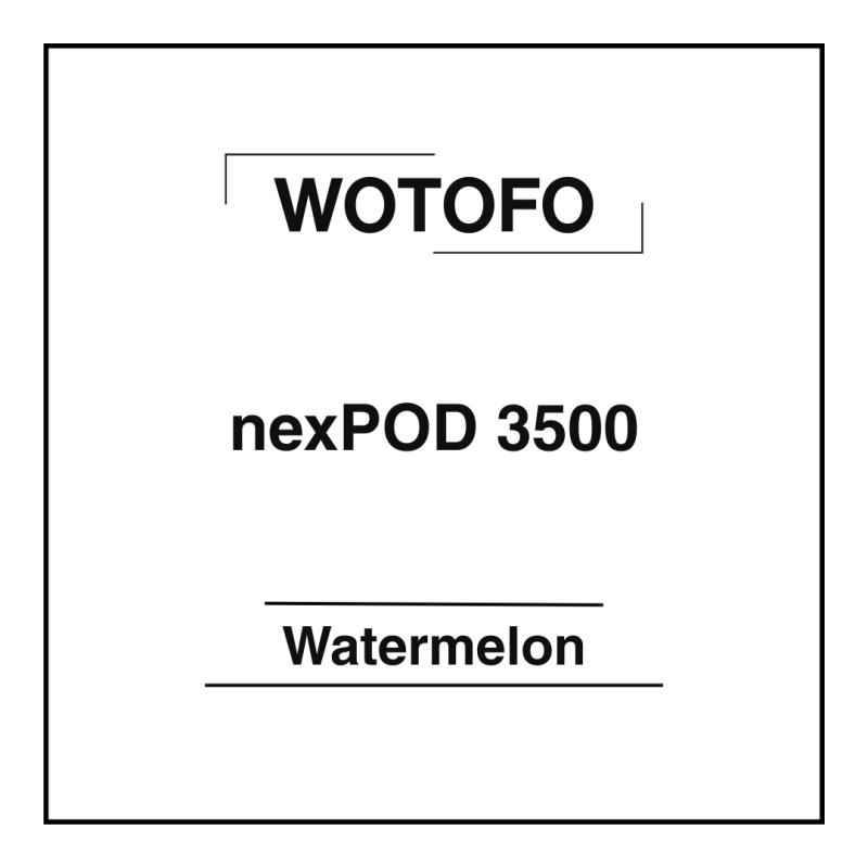 Wotofo nexPOD 3500 Watermelon