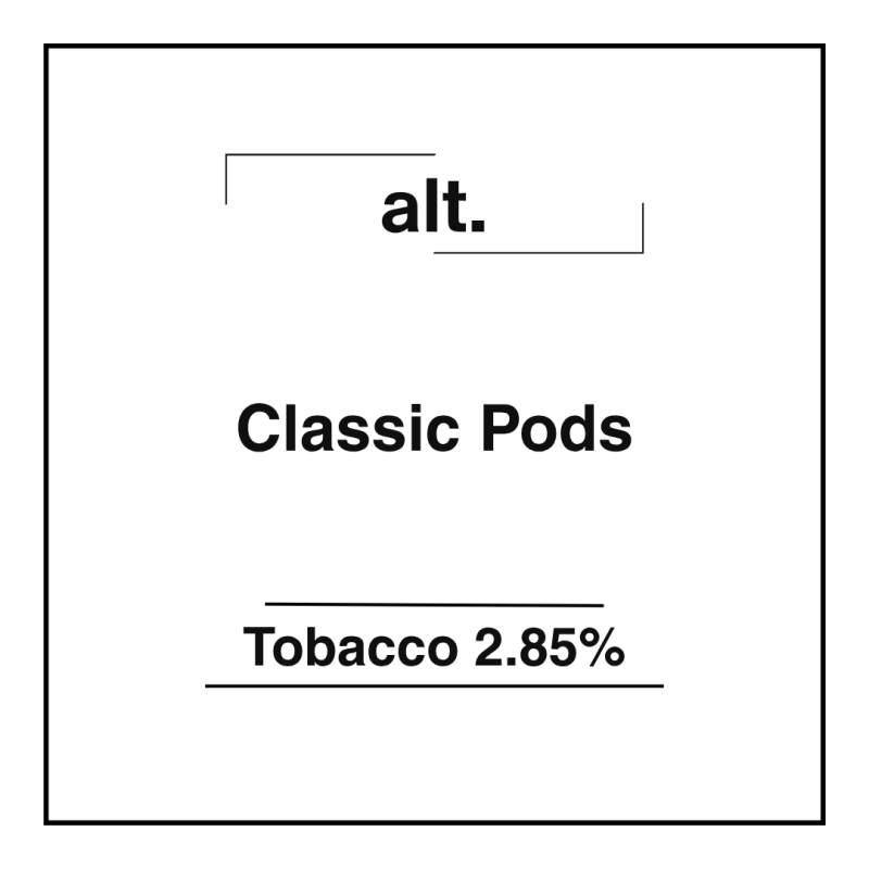 alt. Classic Pods Tobacco 2.85%