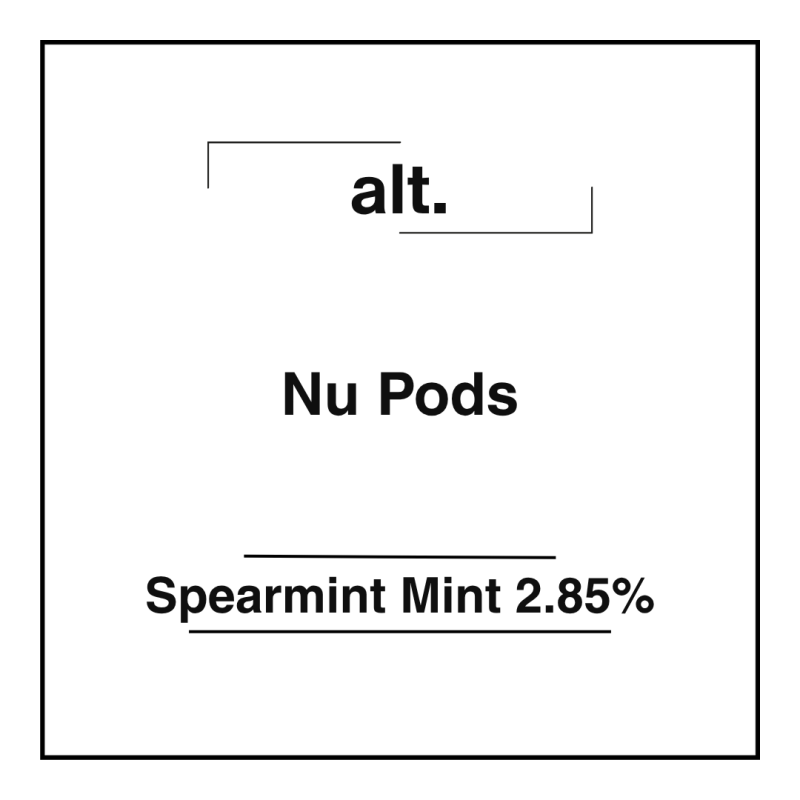 alt. Nu Pods Spearmint Mint 2.85%