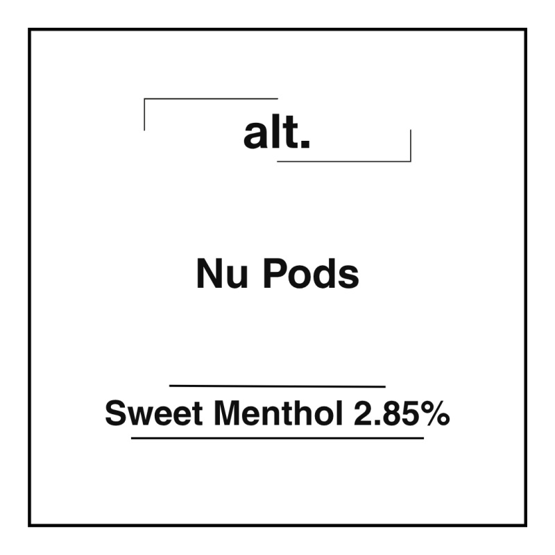 alt. Nu Pods Sweet Menthol 2.85%