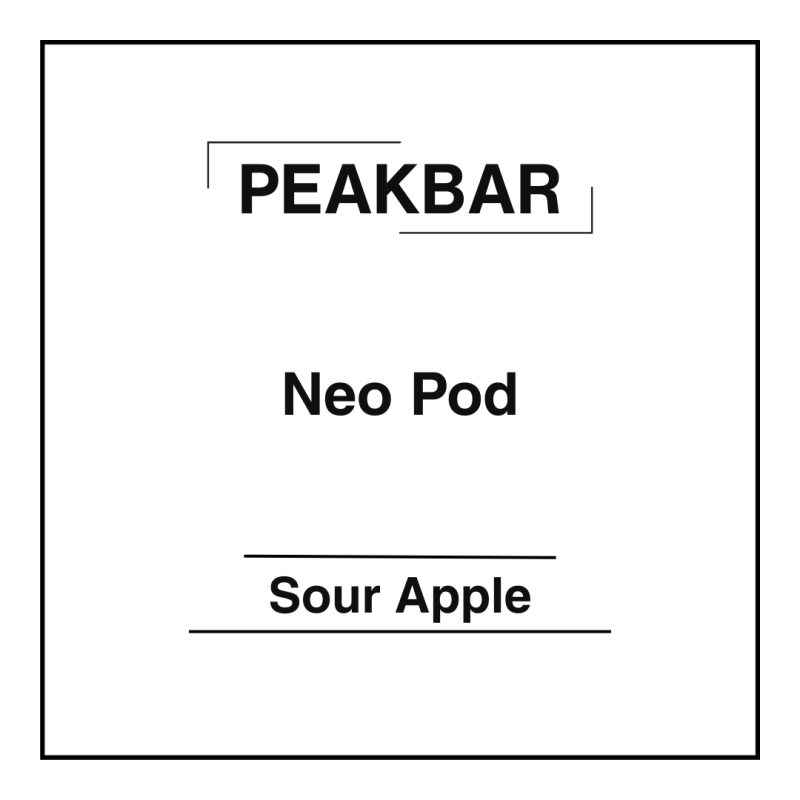 Peakbar Neo Pod Sour Apple