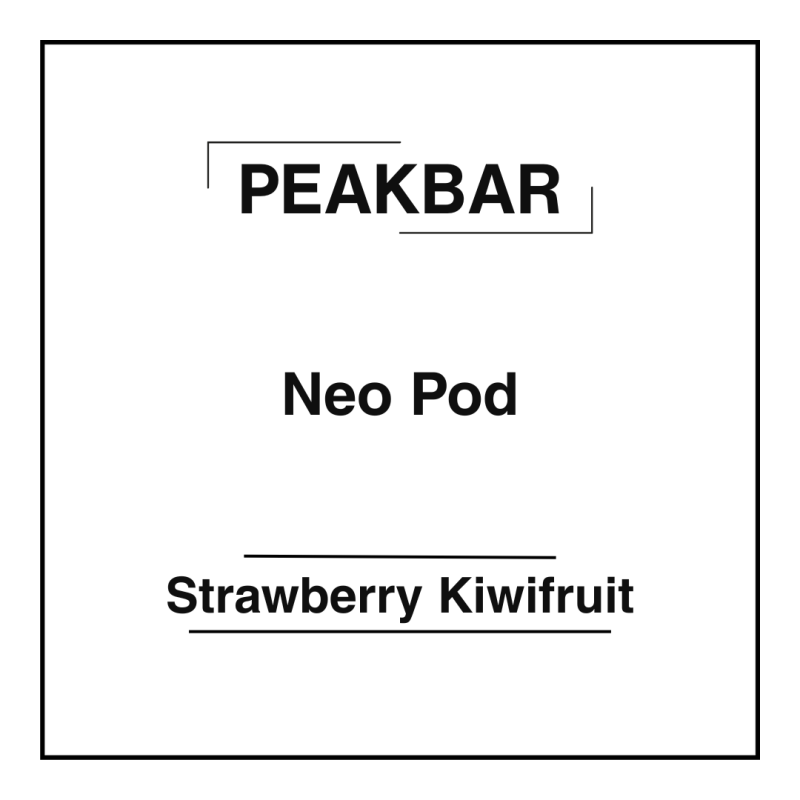 Peakbar Neo Pod Strawberry Kiwifruit