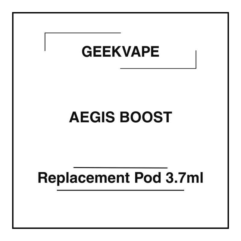 Geekvape Aegis Boost Replacement Pod 3.7ml (2 Pods)