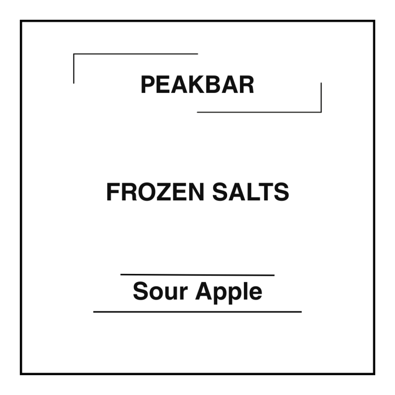 Peakbar Frozen Salts Sour Apple-20mg