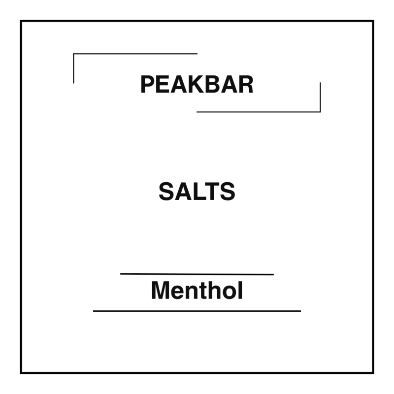 Peakbar Salts Menthol-20mg