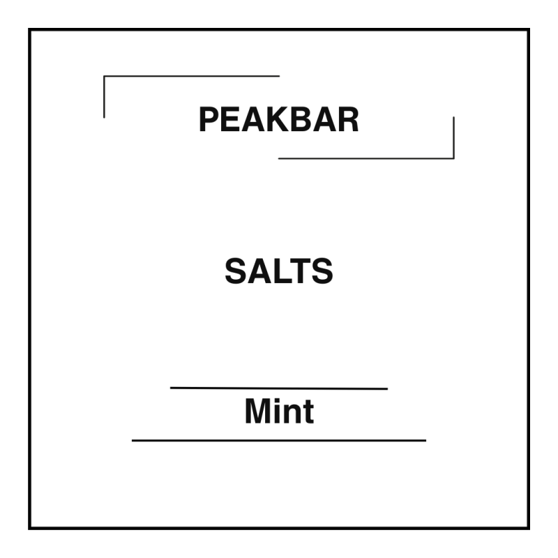 Peakbar Salts Mint-20mg
