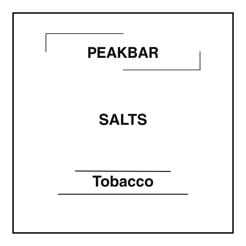Peakbar Salts Tobacco-20mg