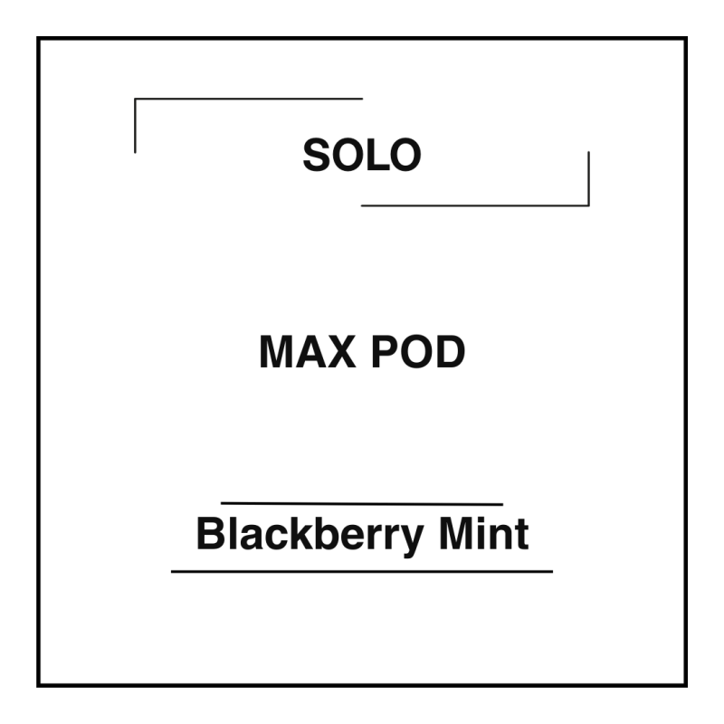 Solo MAX 16k Pod Blackberry Mint