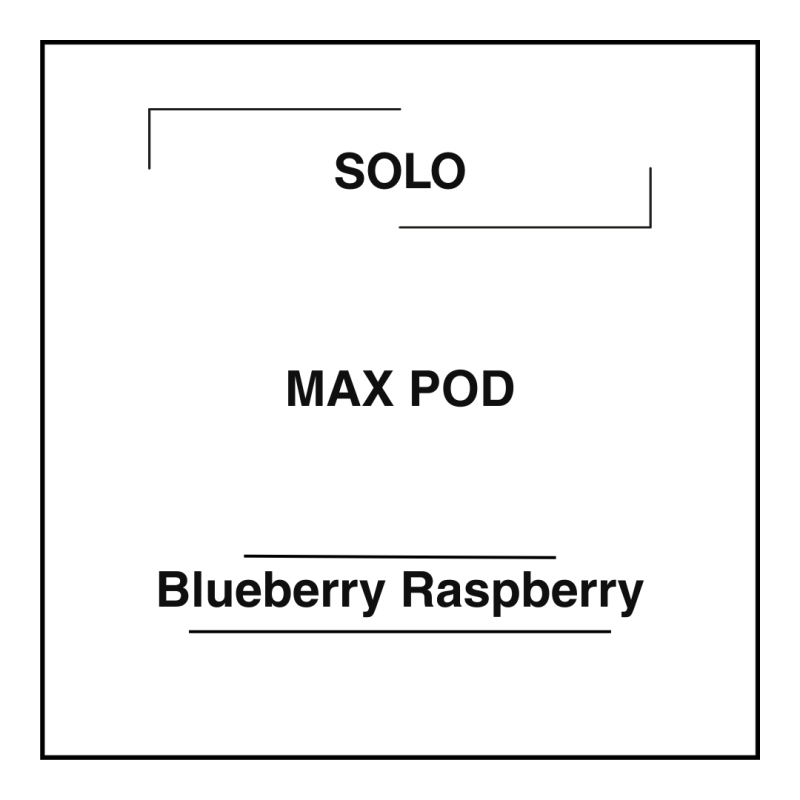 Solo MAX 16k Pod Blueberry Raspberry