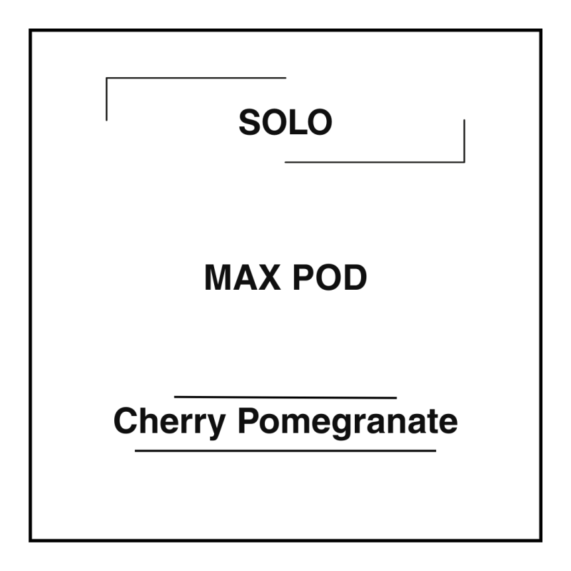 Solo MAX 16k Pod Cherry Pomegranate
