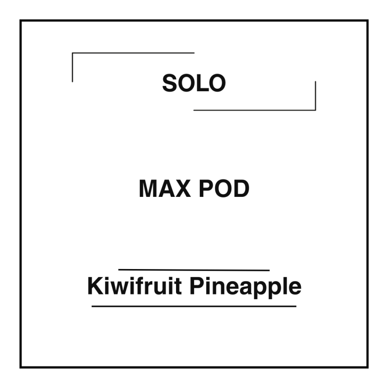 Solo MAX 16k Pod Kiwifruit Pineapple