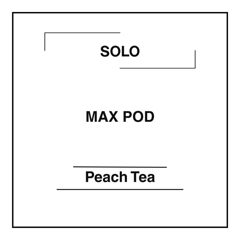 Solo MAX 16k Pod Peach Tea
