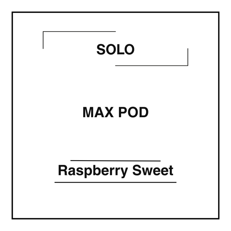 Solo MAX 16k Pod Raspberry Sweet